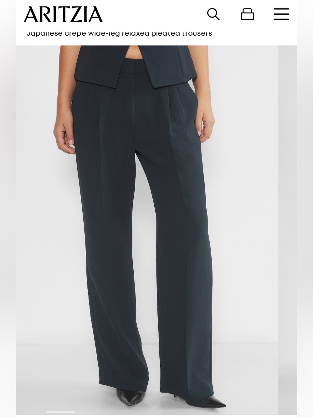 Aritzia Effortless Pant Crepette - Curve-Fit - Tall